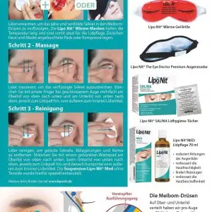 Lipo Nit Infoblock Lidpflege & Fragebogen Din A5 10 Blatt