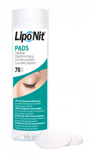 Lipo Nit® Lidpflege Bio-Baumwoll-Pads 70 Stück - Warennummer 56012110