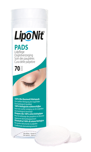 Lipo Nit® Lidpflege Bio-Baumwoll-Pads 70 Stück - Warennummer 56012110